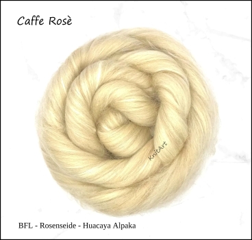 NEU Caffe Rosè , BFL - Rosenseide - Huacaya Alpaka